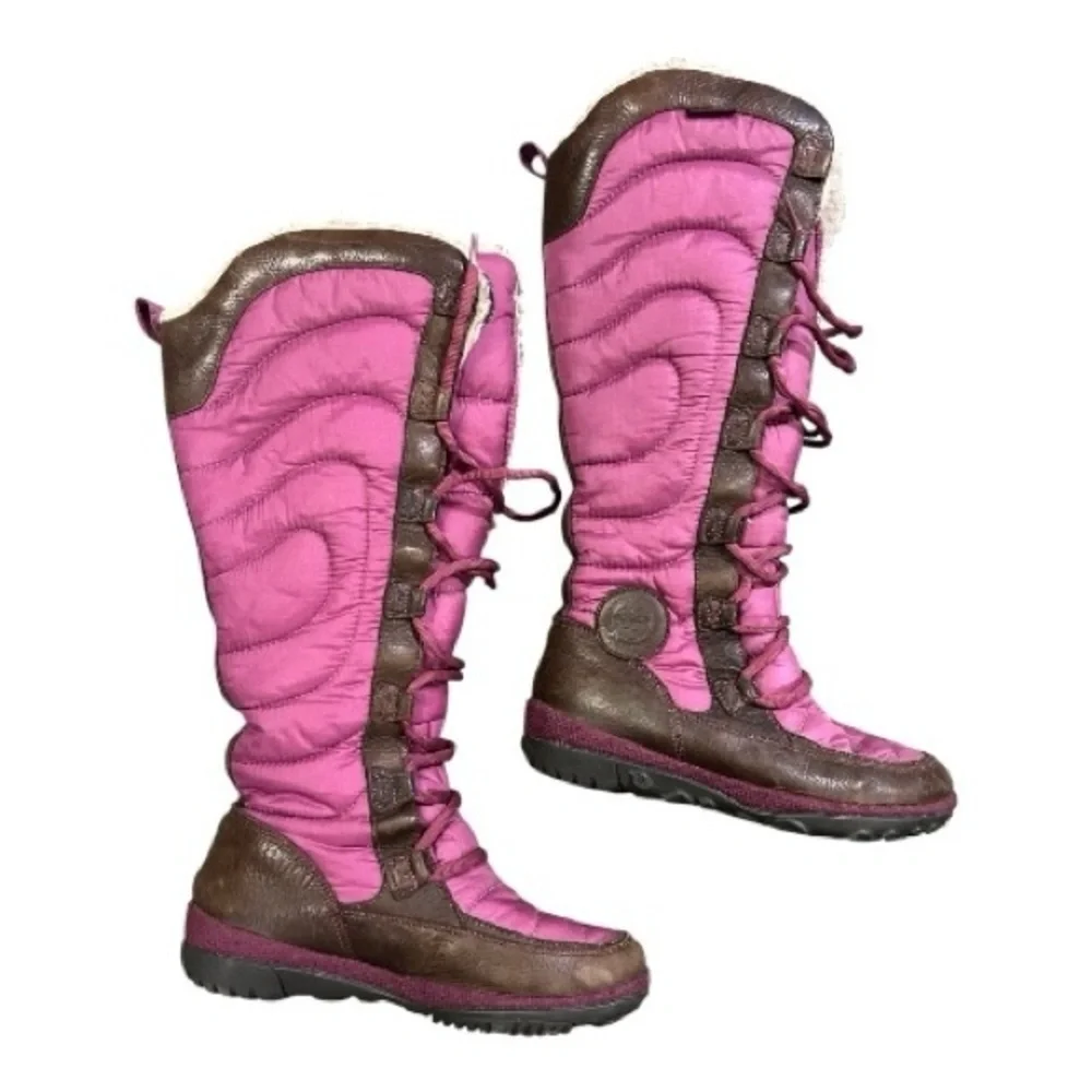 Timberland size 7 women's crystal mountain tall lace up boots